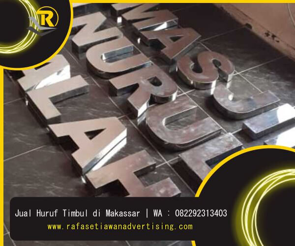 Jual Huruf Timbul Makassar